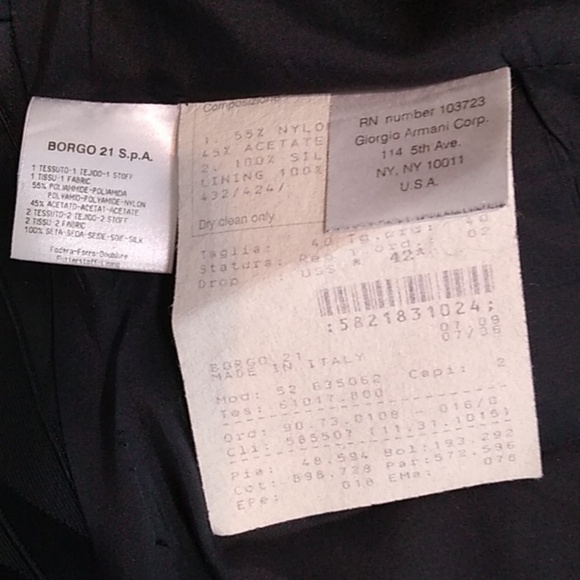 Giorgio Armani - Black Silk Strapless Coctail Dress - Size 8 (Eu 40) - Picture 10 of 10